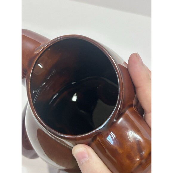 VTG Aramis 8" Brown Teddy Bear Cookie/Treat Jar Collectible Ceramic Container - Picture 8 of 10